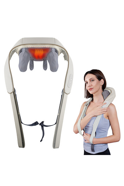 Suporto Aparat de masaj cervical hands-free pentru relaxarea musculară, rolă ...