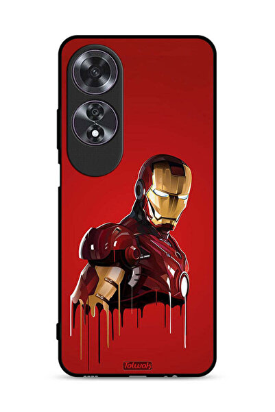 Tolwak غطاء حماية Oppo A60 برسومات الرجل الحديدي