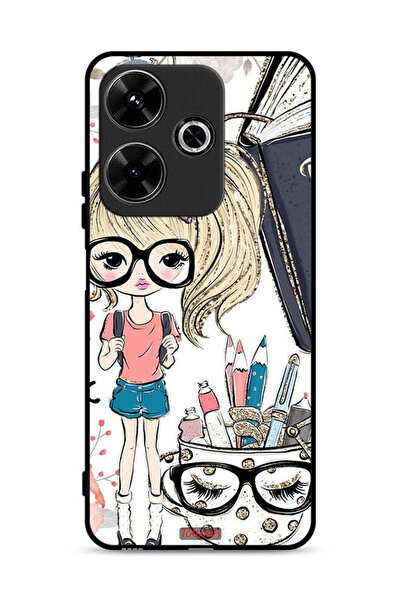 Tolwak Xiaomi Redmi 13 4G Protective Case Cover Unicorn Girl Art