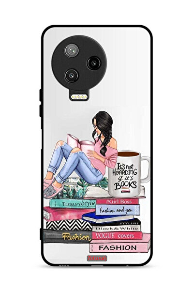 Tolwak Infinix Note 12 Pro 4G Protective Case Cover Girl And Fashion Books Art