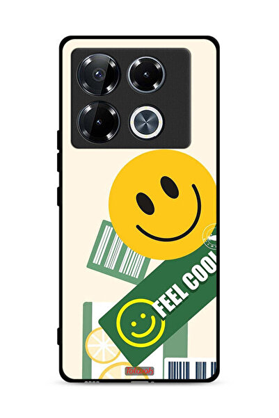 Tolwak غطاء حماية لهاتف Infinix Note 40 Pro 5G بملصق Feel Cool