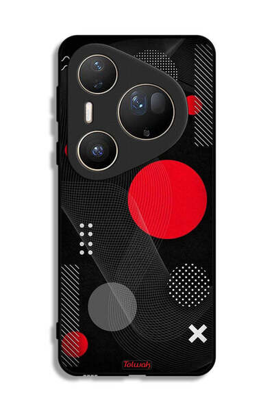 Tolwak غطاء حماية فائق لهاتف هواوي بيورا 80 بنمط دائري ومتقاطع