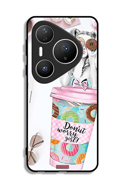 Tolwak Huawei Pura 80 Pro Plus Protective Case Cover Donut Worry Girl