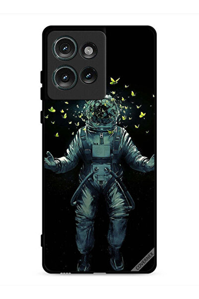 Covernex غطاء حماية لهاتف موتورولا إيدج 50 - رائد فضاء وفراشات