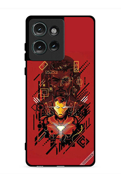 Covernex غطاء حماية لهاتف موتورولا إيدج 50 برسومات الرجل الحديدي