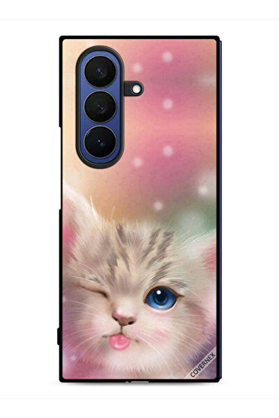 Covernex غطاء حماية لهاتف سامسونج جالاكسي زد فولد 7 - قطة لطيفة