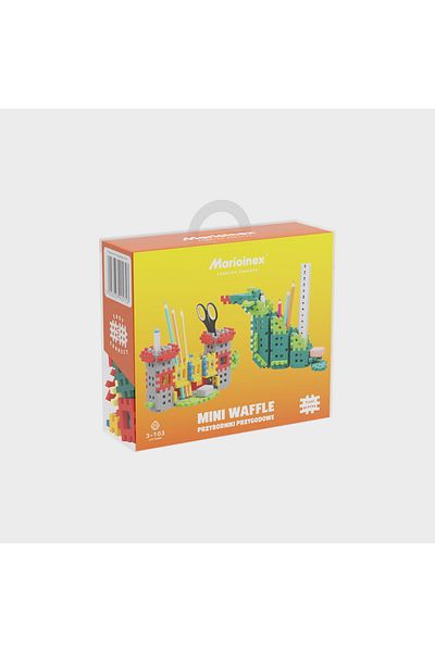 Marioinex Building set, Desk organizer, adventure, 140 pieces, Mini Waffles,