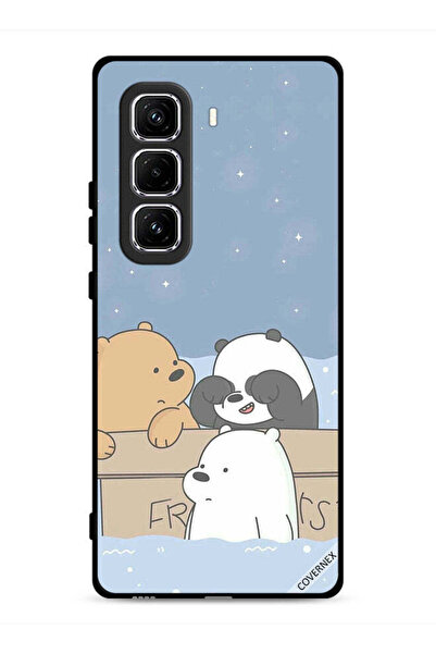 Covernex غطاء حماية لهاتف Infinix Hot 50 Pro 4G بطبعة Bear Friends