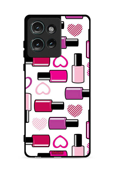 Tolwak غطاء حماية لهاتف موتورولا إيدج 50 - أحمر شفاه محب