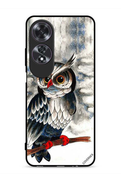 Covernex غطاء حماية لهاتف Oppo A60 برسم بومة