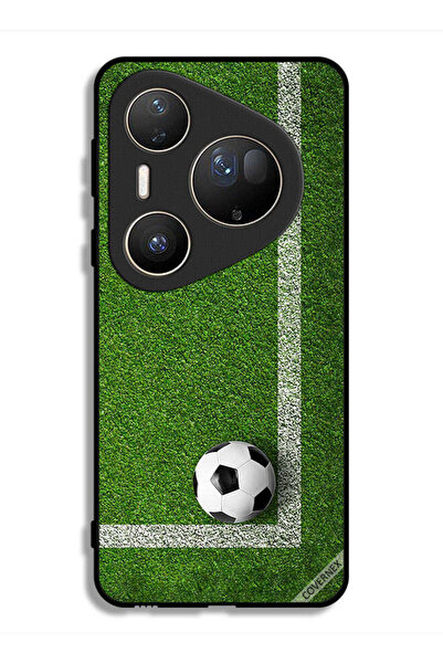 Covernex غطاء حماية فائق لهاتف هواوي بيورا 80 بتصميم كرة قدم في الزاوية