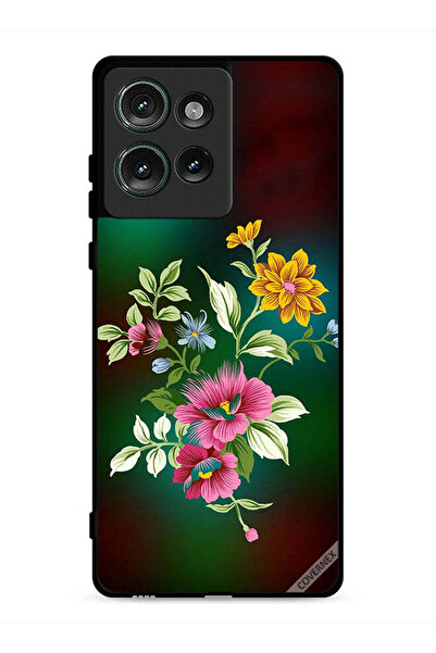 Covernex غطاء حماية لهاتف موتورولا إيدج 50 - زهور عالية الدقة