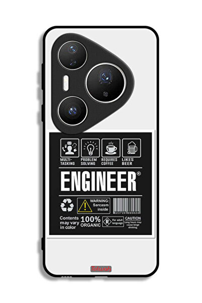 Tolwak غطاء حماية لهاتف هواوي بيورا 80 برو، ملصق المهندس