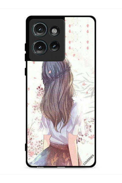 Covernex غطاء حماية لهاتف موتورولا إيدج 50، فتاة لطيفة في حالة تفكير عميق