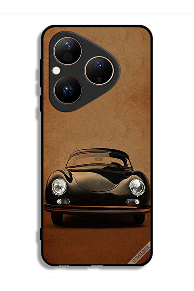 Covernex غطاء حماية لهاتف هواوي بيورا 80 بتصميم سيارة كلاسيكية