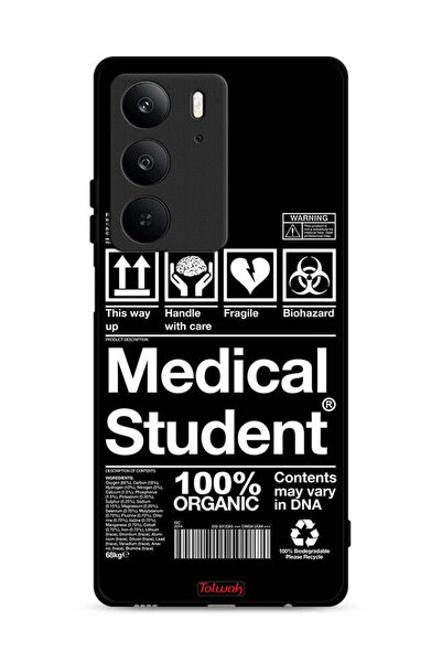 Tolwak غطاء حماية لهاتف Realme C75 4G، ملصق طالب الطب