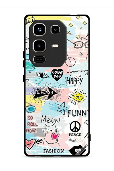 Covernex غطاء حماية لجهاز Infinix Note 50 Pro 4G بتصميم Doodle Meow Enjoy