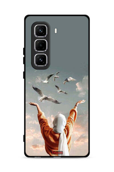 Tolwak غطاء حماية لهاتف Infinix Hot 50 Pro 4G بطبعة طيور تحلق