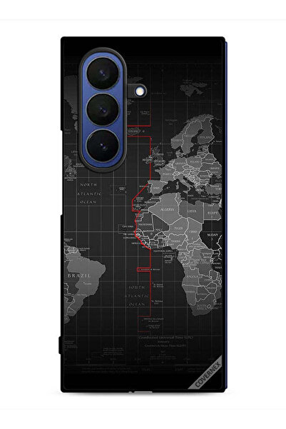 Covernex غطاء حماية لهاتف Samsung Galaxy Z Fold7 - خريطة العالم