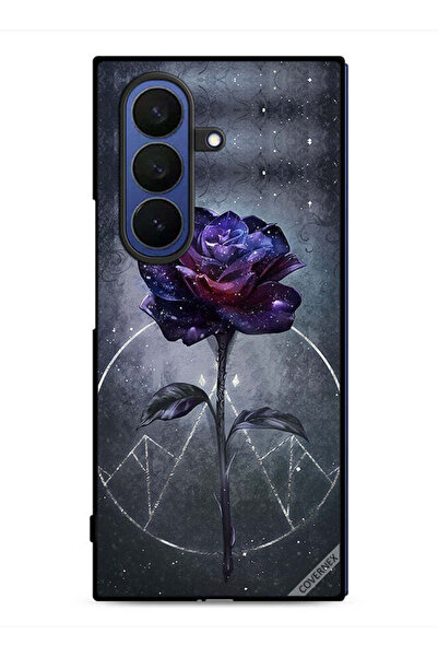 Covernex غطاء حماية لهاتف Samsung Galaxy Z Fold7 بخلفية زهور داكنة