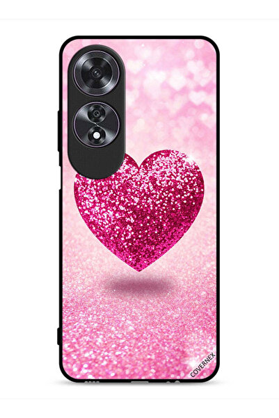 Covernex غطاء حماية لهاتف Oppo A60 على شكل قلب لامع