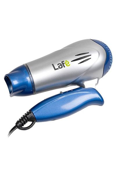 Lafe Portable Hair Dryer SWS-001.1, 1200 W, 2 Temperature Levels, 2 Speeds, Foldable (Blue/Silver)