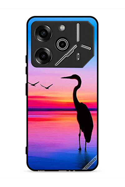 Covernex غطاء حماية لهاتف تكنو بوفا 6 برو 5G بطبعة ثورن آند بيرد