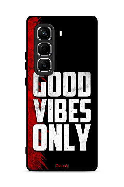 Tolwak غطاء حماية لهاتف Infinix Hot 50 Pro 4G - Good Vibes Only
