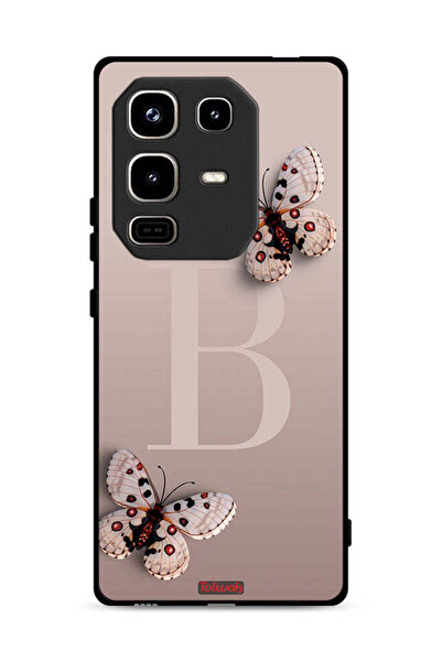 Tolwak غطاء حماية لهاتف Infinix Note 50 Pro 4G بنقشة فراشات