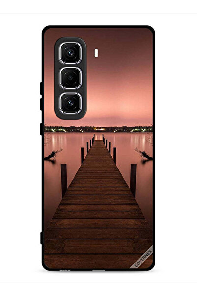 Covernex غطاء حماية لهاتف Infinix Hot 50 Pro 4G بتصميم Pathway To Sea Evening