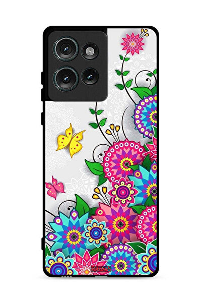 Tolwak غطاء حماية لهاتف موتورولا إيدج 50 بنقشة زهور ماندالا