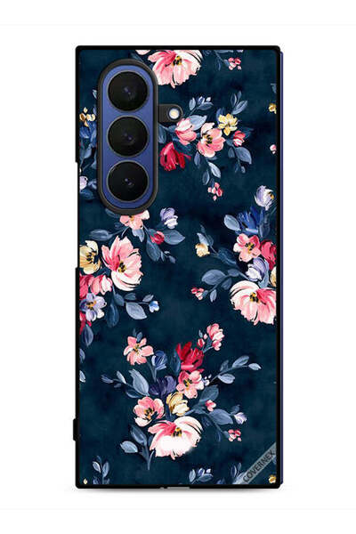 Covernex غطاء حماية لهاتف سامسونج جالاكسي زد فولد 7 مزين بزهور مرسومة يدويًا