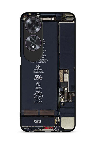 Tolwak غطاء حماية لهاتف Oppo A60 بنمط دائرة الهاتف