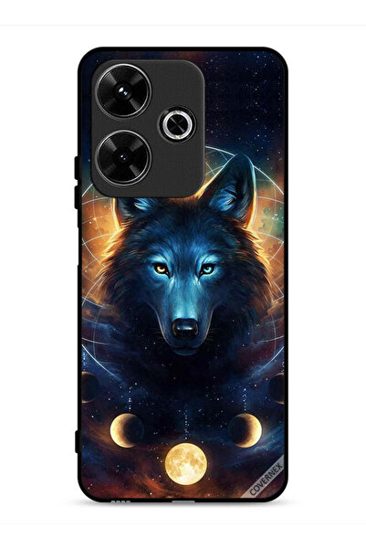 Covernex غطاء حماية لهاتف شاومي ريدمي 13 4G بتصميم ذئب في الفضاء