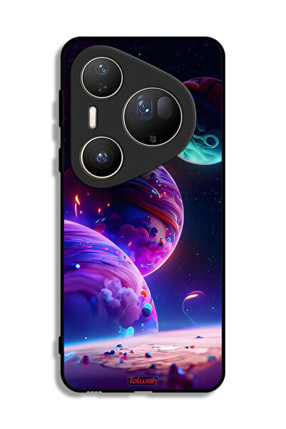 Tolwak غطاء حماية فائق لهاتف هواوي بيورا 80 بنقشة كوكبية