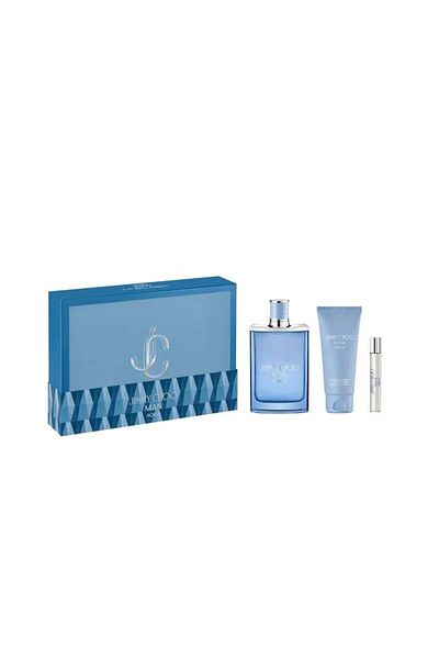 Jimmy Choo Man Aqua Eau de Toilette, Men's Gift Set-Eau de Toilette 100ml+7.5ml+Shower Gel 100ml