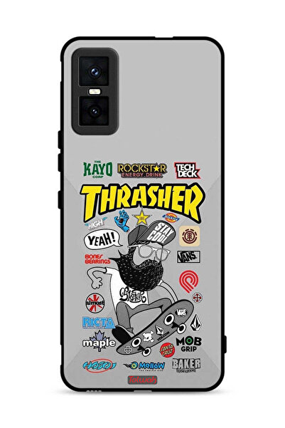 Tolwak غطاء حماية لهاتف Infinix GT 30 Pro بملصق Thrasher