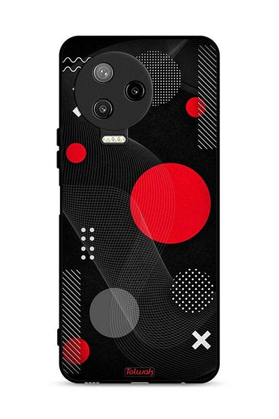Tolwak Infinix Note 12 Pro 4G Protective Case Cover Round And Cross Shape Pattern