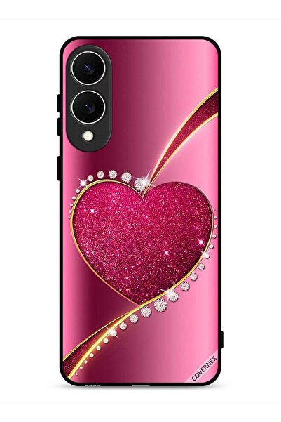 Covernex غطاء حماية لهاتف Samsung Galaxy S25 Edge بتصميم قلب لامع من الألماس
