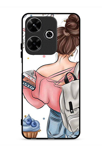 Covernex غطاء حماية لهاتف شاومي ريدمي 13 4G بتصميم كتاب "يد فتاة"
