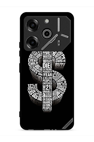 Covernex غطاء حماية لهاتف Tecno Pova 6 Pro 5G بطبعة دولار الخط