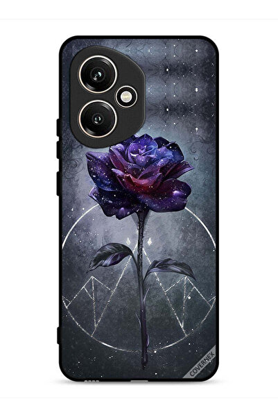 Covernex غطاء حماية لهاتف Honor 400 بخلفية زهور داكنة
