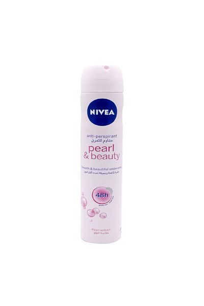 NIVEA Pearl & Beauty Antiperspirant Spray for Women, 200ml