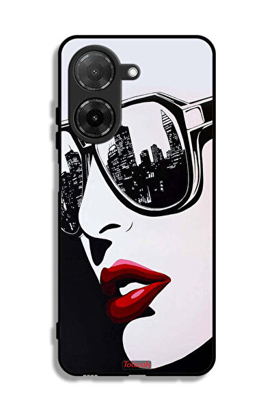 Tolwak غطاء حماية Xiaomi Redmi A5 4G بوجه فتاة فن تجريدي