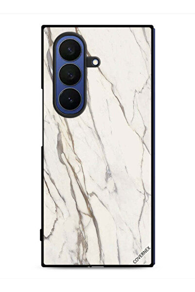 Covernex غطاء حماية لهاتف Samsung Galaxy Z Fold7 بتصميم رخامي