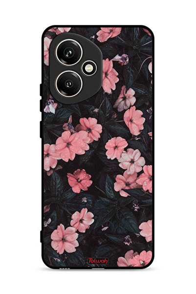 Tolwak غطاء حماية لهاتف Honor 400 بلون الخوخ والورود الصغيرة
