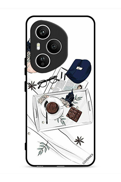 Covernex غطاء حماية لهاتف Honor 400 Pro بنقشة قهوة وشوكولاتة