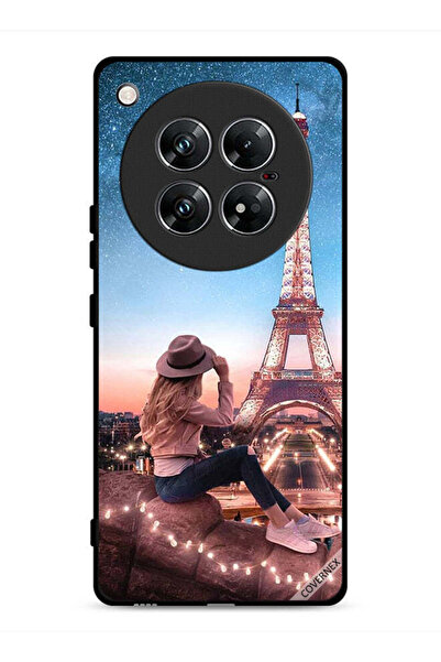 Covernex غطاء حماية لهاتف إنفينيكس زيرو 40 بتصميم فتاة القبعة وبرج إيفل