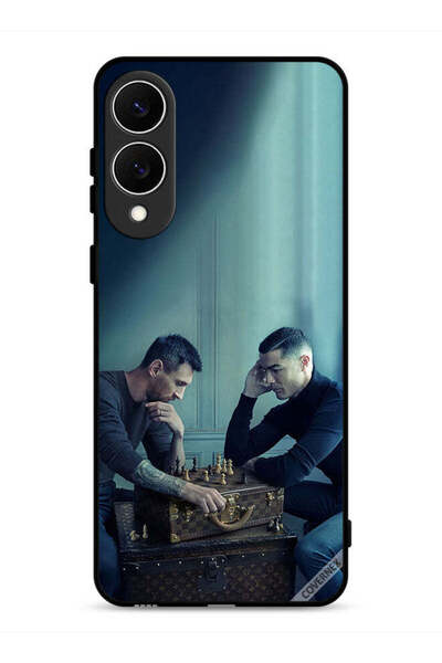 Covernex غطاء حماية لهاتف سامسونج جالاكسي إس 25 إيدج بطبعة ميسي ضد رونالدو يل...