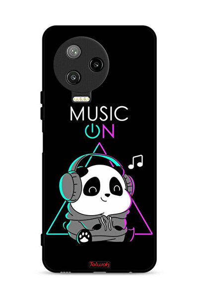 Tolwak غطاء حماية لهاتف Infinix Note 12 Pro 4G بطبعة موسيقى الباندا